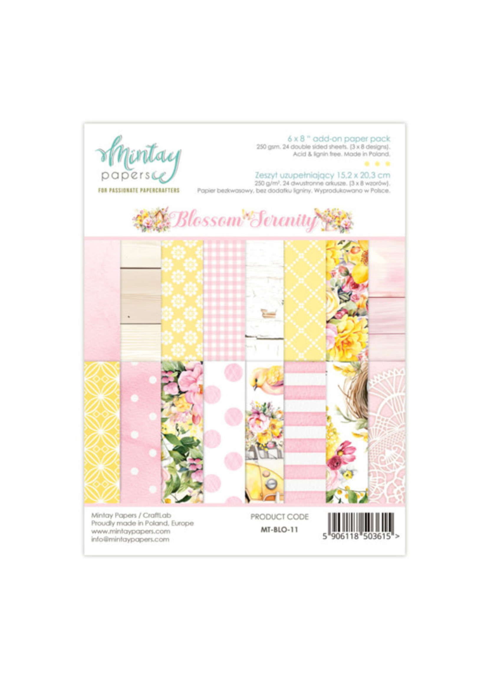 6 x 8 Add-On Paper Pad - Bloesem Serenity