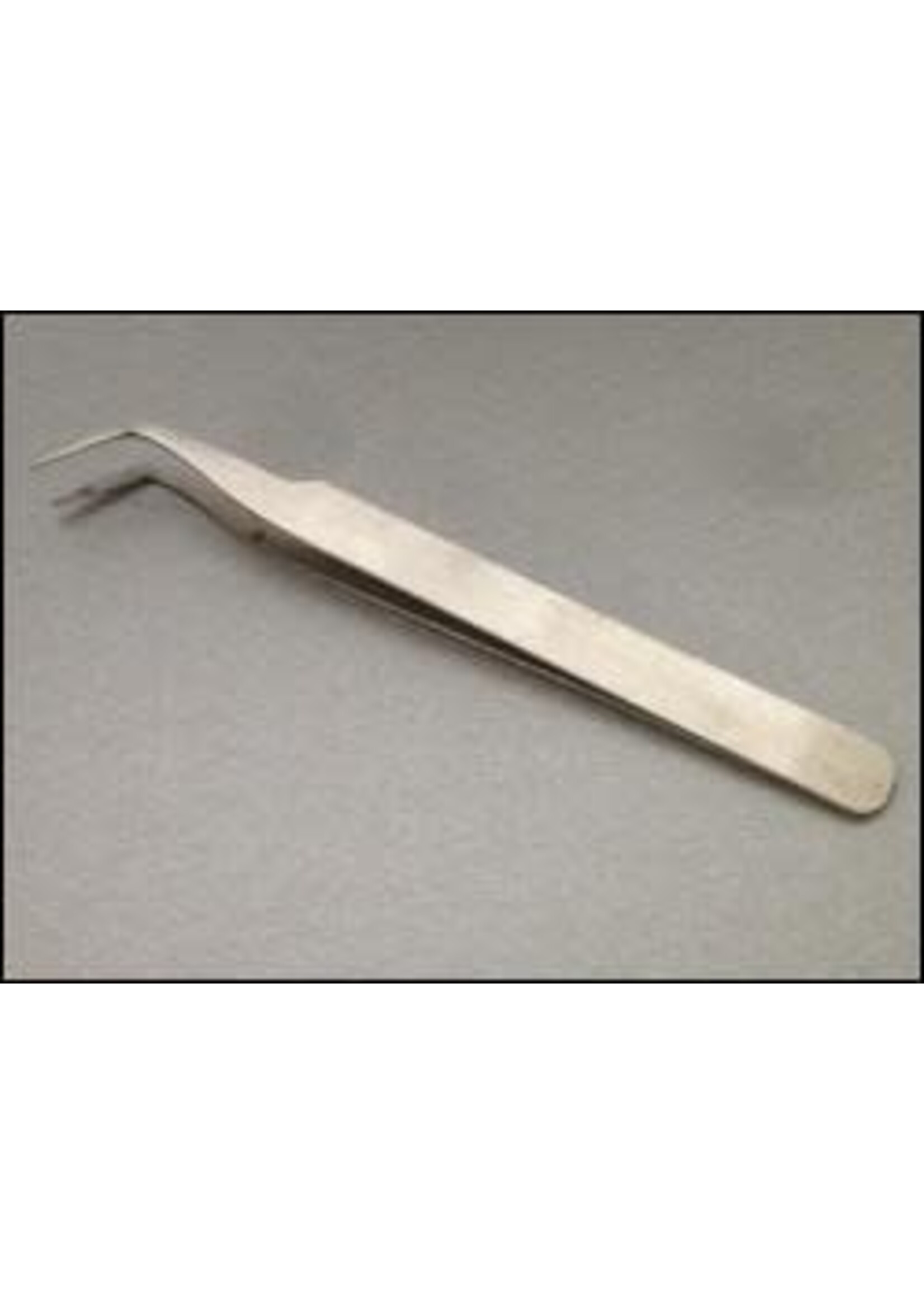 Pincet 12 cm gebogen fijn