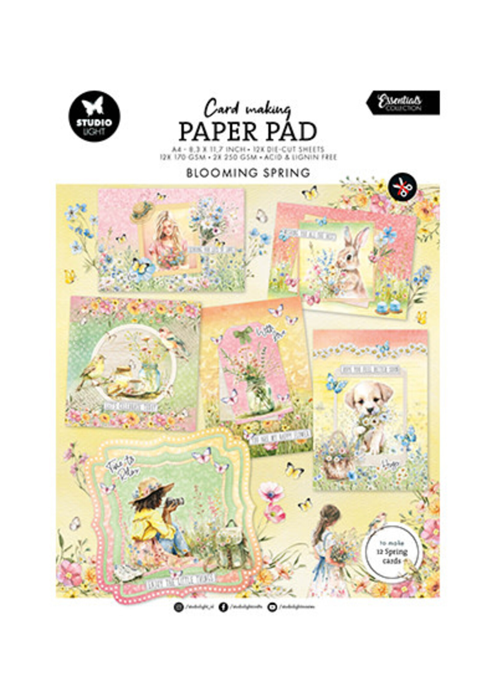 SL-ES-CMP16 - Card Making Pad Blooming Spring