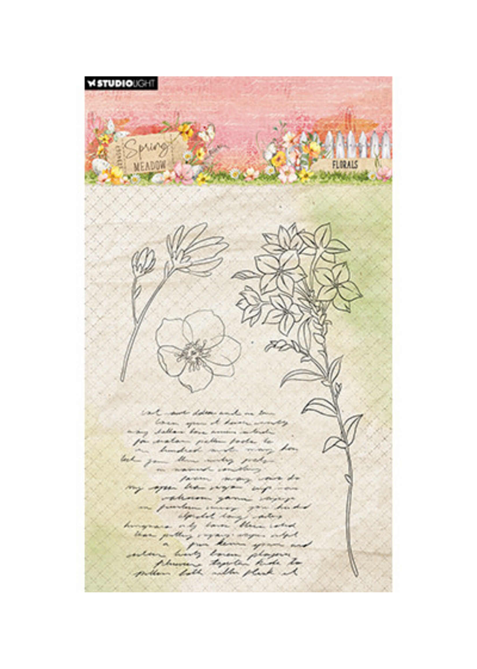 SL-SM-STAMP773 - Florals Spring Meadow nr.773