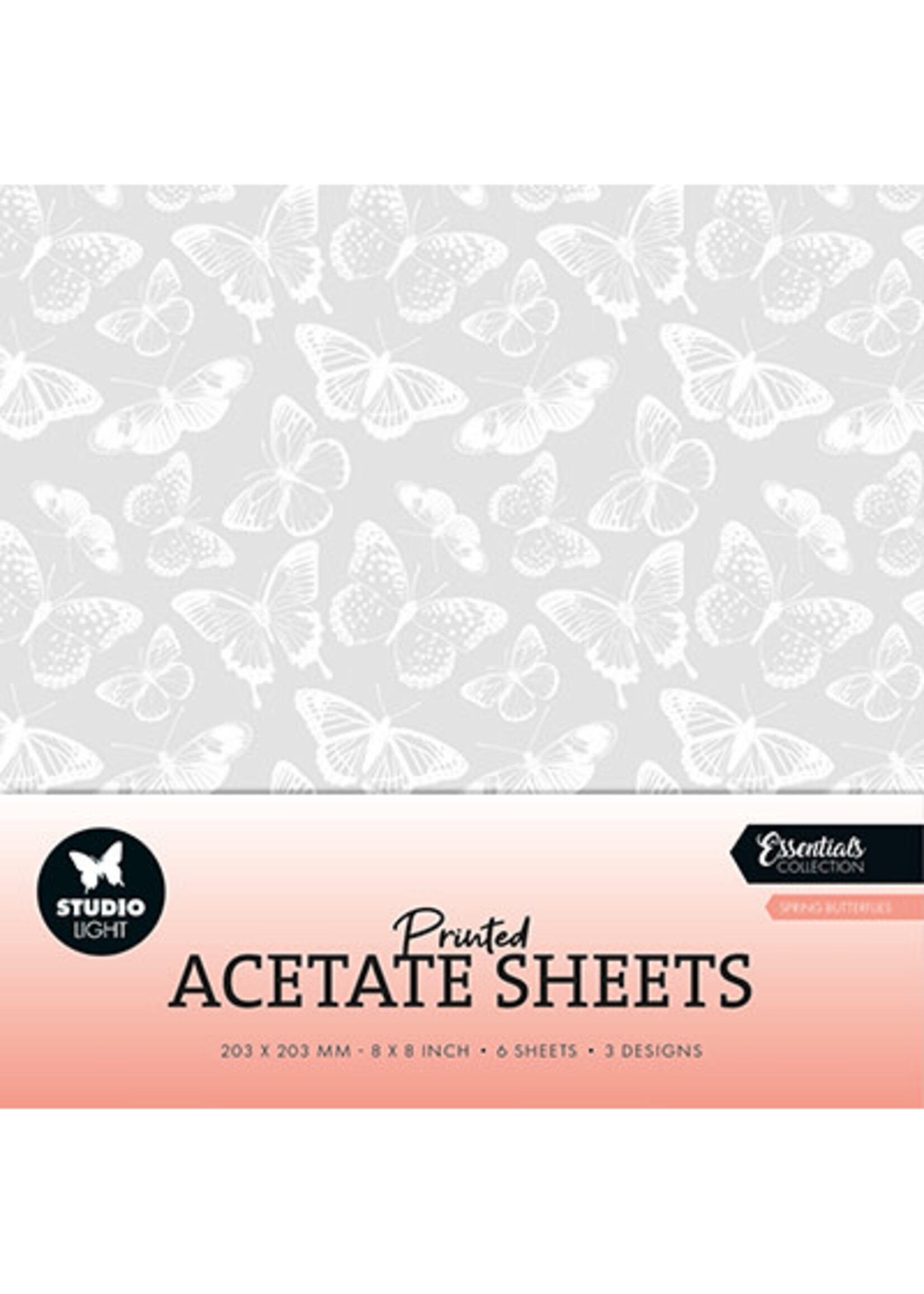 SL-ES-ACS10 - Acetate sheets Spring Butterflies