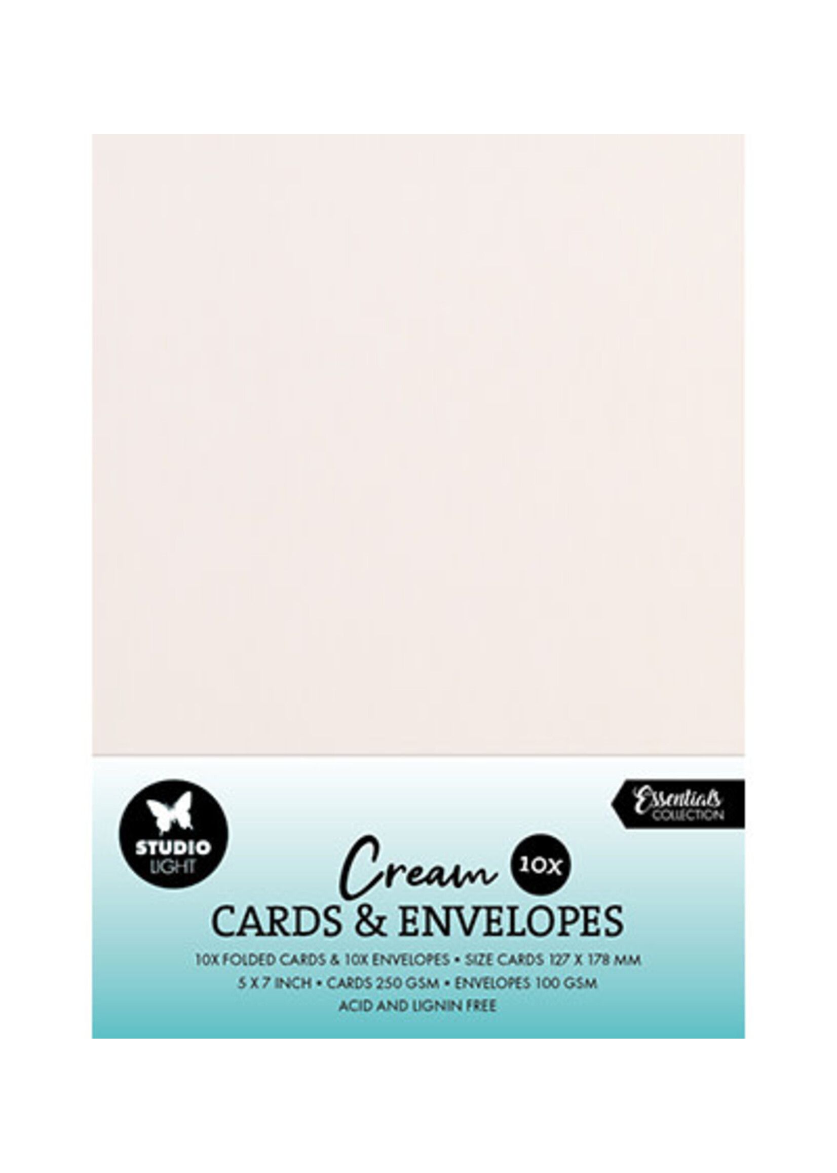 SL-CO-CE06 - Cards & Envelopes Creme 12,7 x 17,7 cm