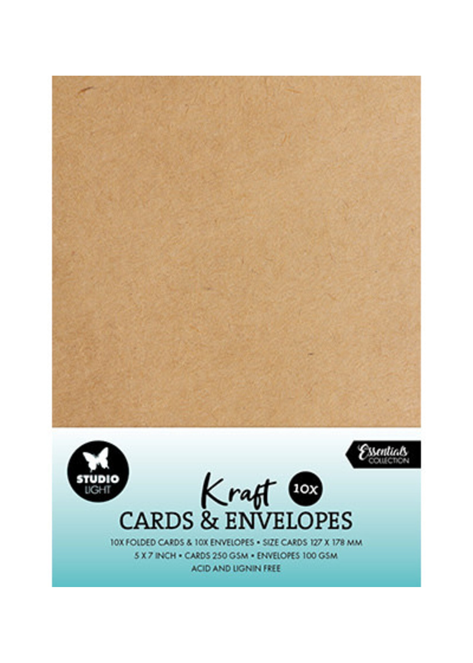 SL-CO-CE08 - Cards & Envelopes Kraft 12,7 x 17,7 cm