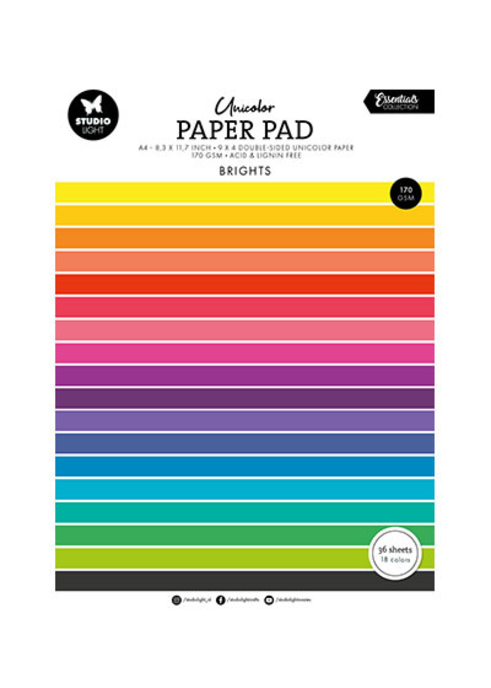 SL-ES-UPP297 - Unicolor Paper Pad Brights Tones