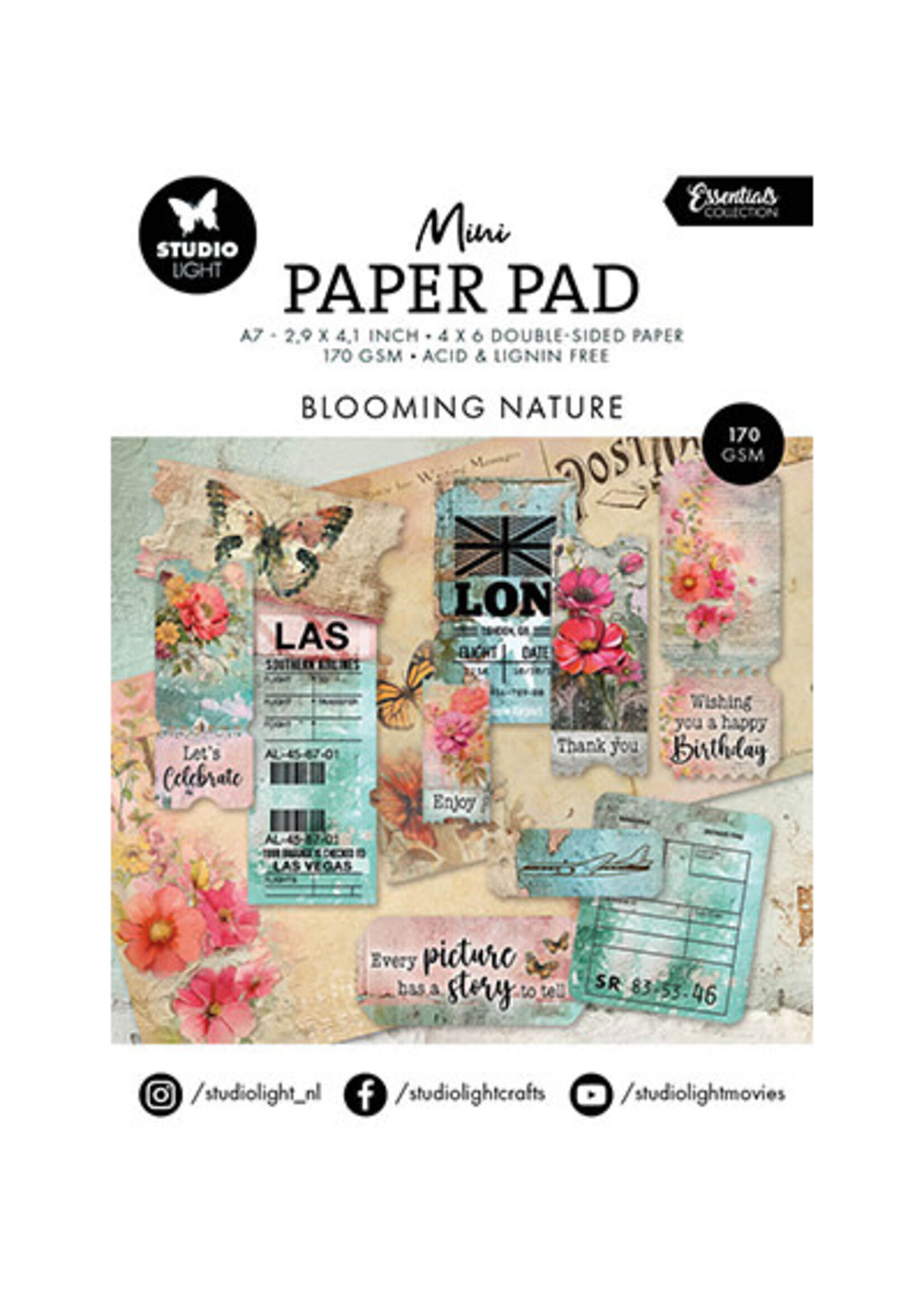 SL-ES-DPP303 - Mini Paper Pad Blooming Nature