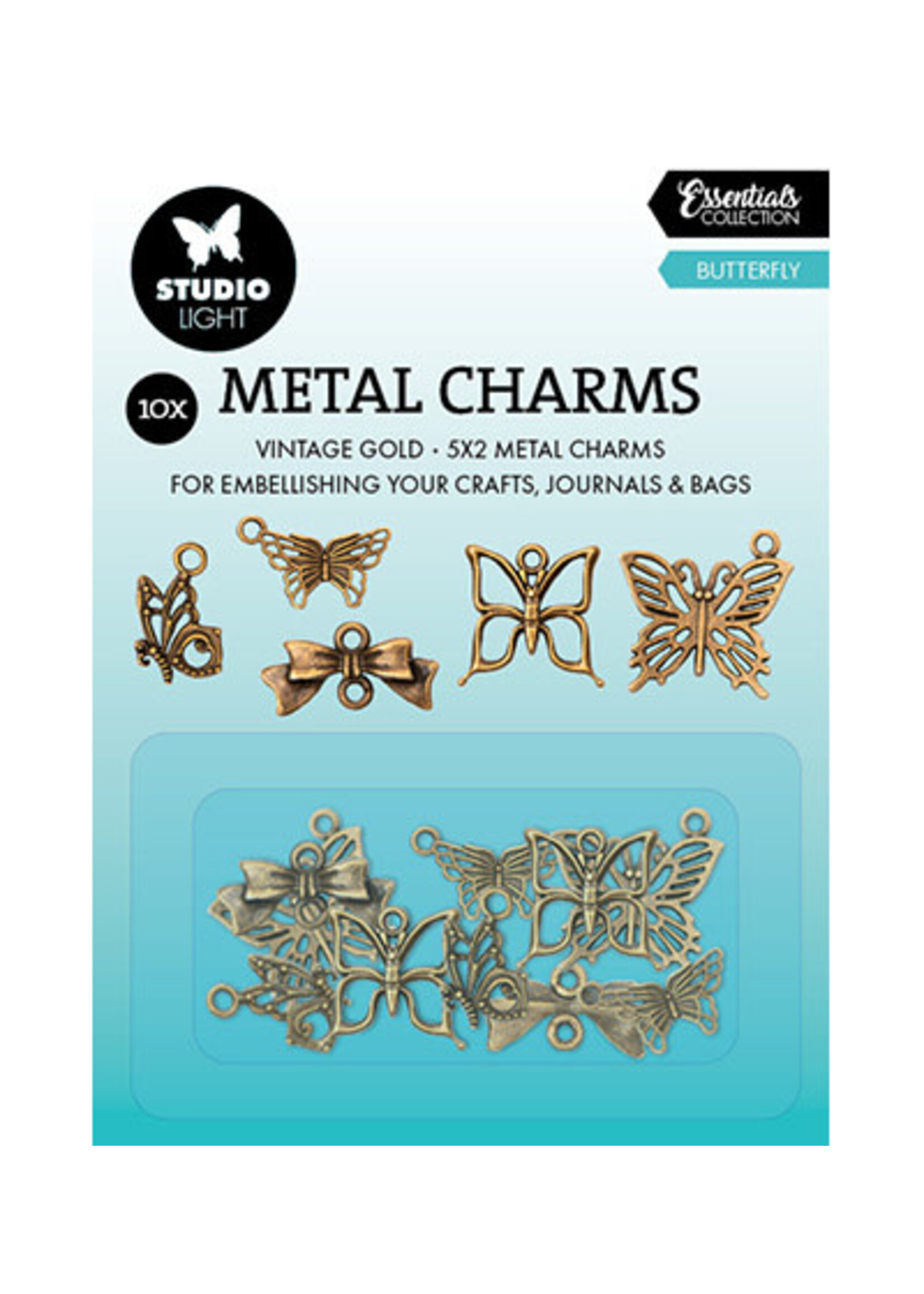 SL-CO-CHARM02 - Metal Charms Butterfly