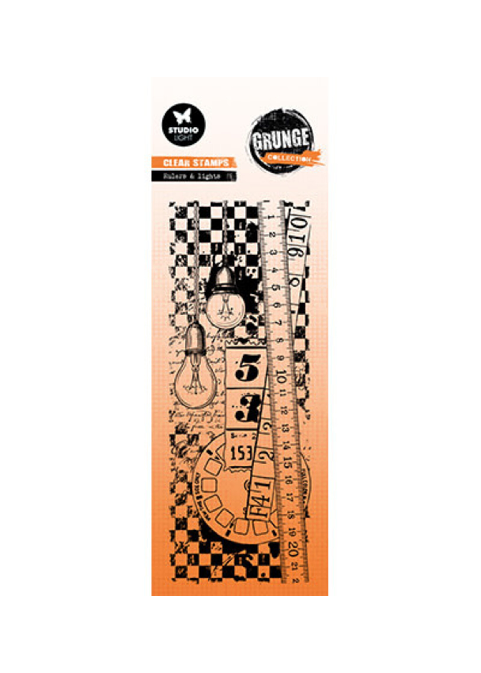 SL-GR-STAMP822 - Rulers & Lights Grunge