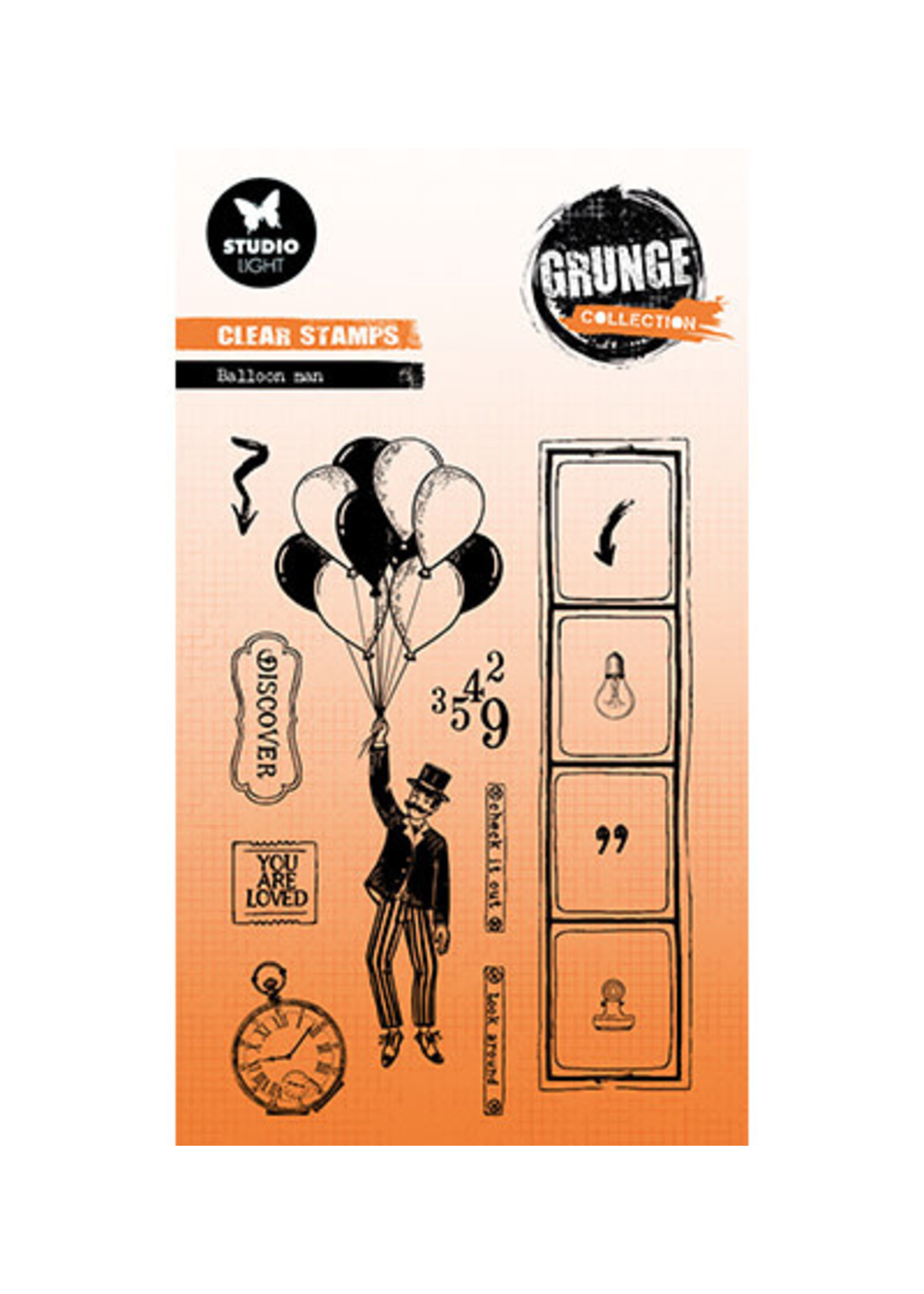 SL-GR-STAMP827 - Ballon Man Grunge Collection