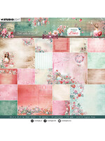 JMA-SYL-DPP289 - Paper Pad Backgrounds Sending You Love 8 inch