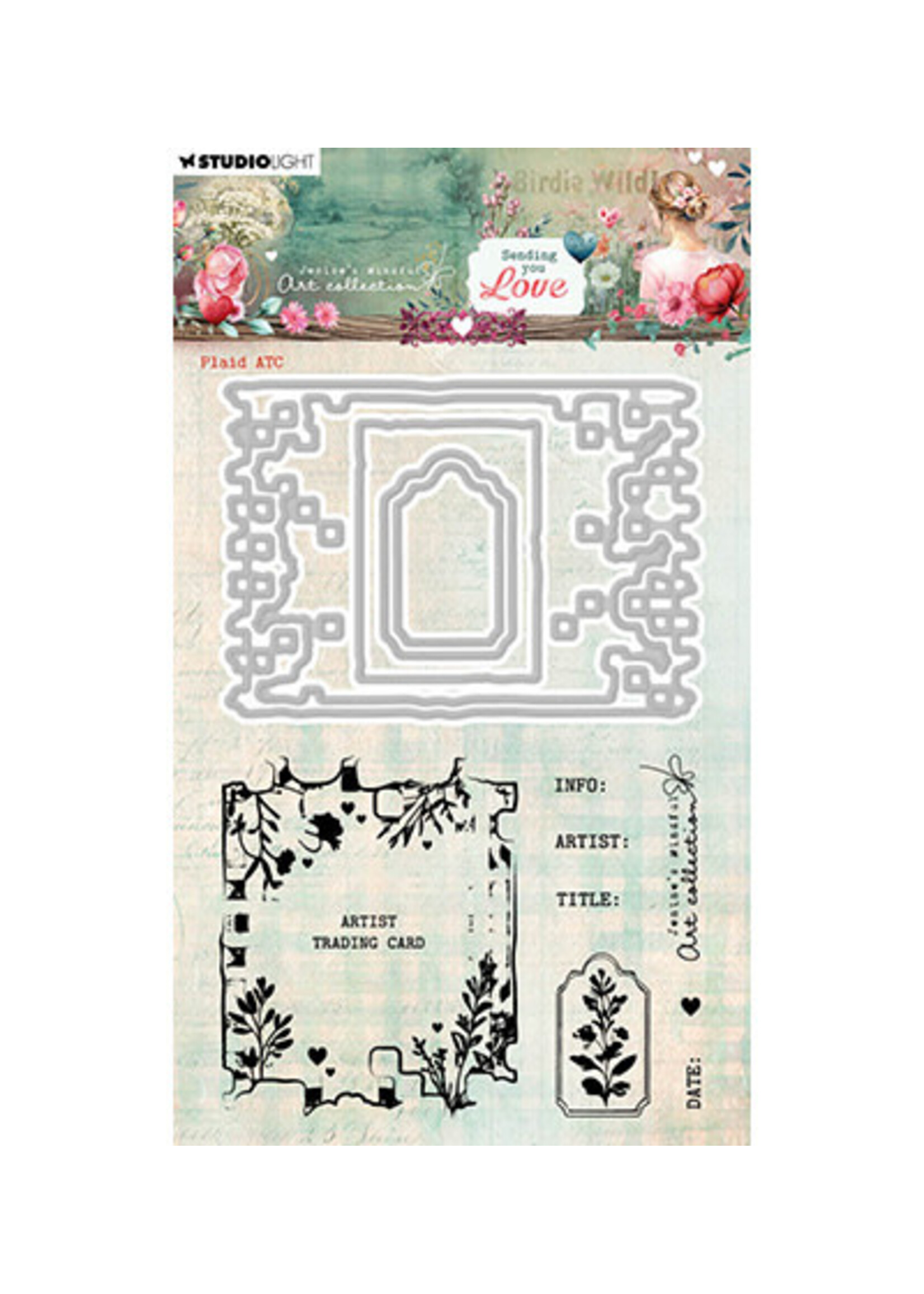 JMA-SYL-SCD93 - Plaid ATC Sending You Love