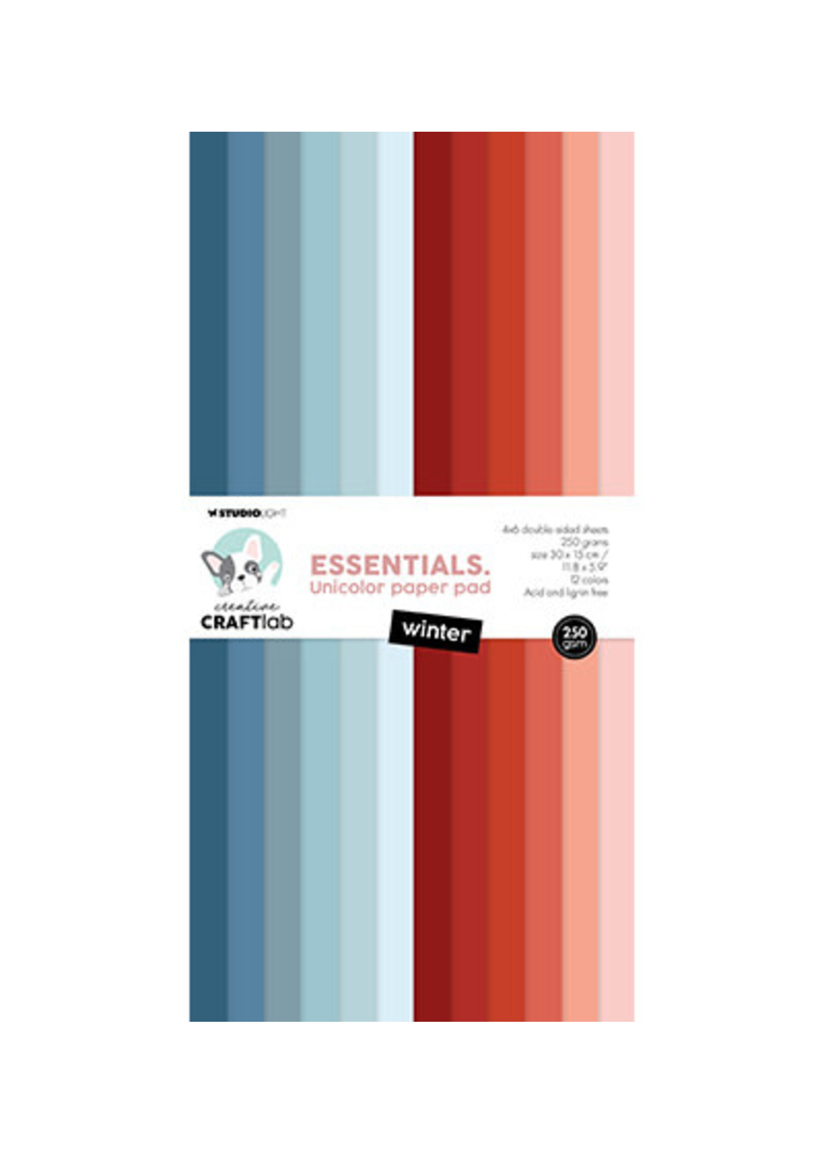 CCL-ES-UPP306 - Unicolor Paper Pad Winter Essentials nr.306 pad Winter Essentials