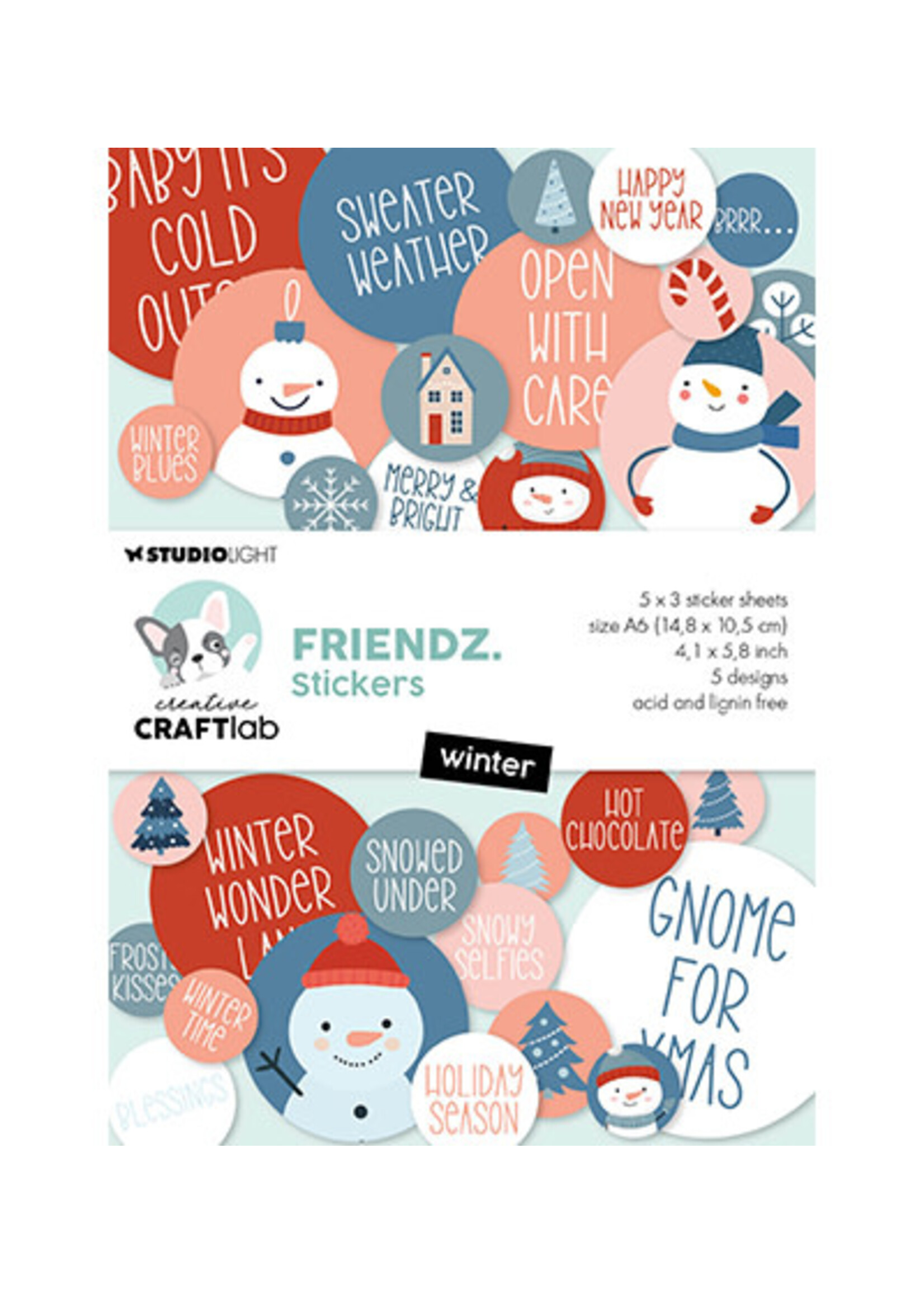 CCL-FR-STIC37 - Sticker Paper Pad Winter Friendz