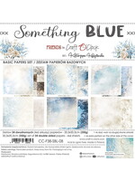 SOMETHING BLUE - een set papieren 20,3x20,3cm - BASIC
