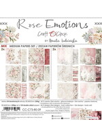 ROSE EMOTIONS - een set papieren 20,3x20,3cm - MIX