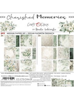 CHERISHED MEMORIES - een set papieren 20,3x20,3cm - MIX