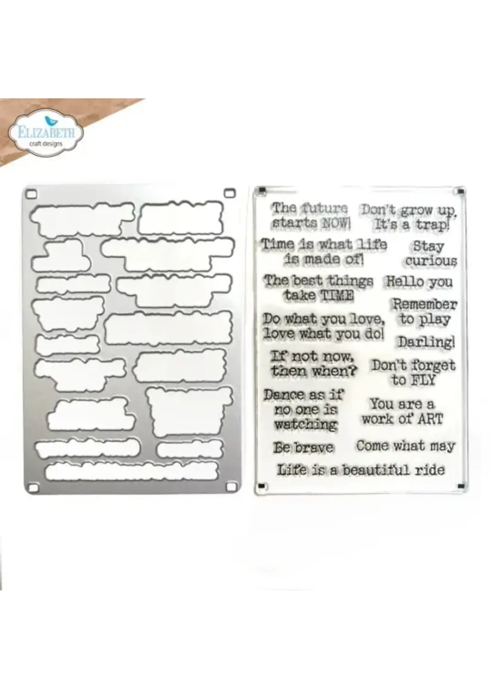 CSD390 - Journal Phrases 4 Stamp and Die Set