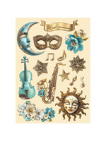 Gekleurd Houten vorm A5 - Maskerade CME-code: KLSP178