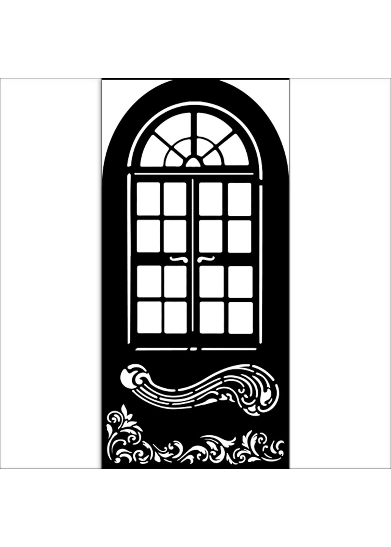 Dik stencil cm 12X25 - Gemaskerd raam CME-code: KSTDL113