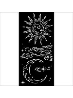 Dik stencil cm 12X25 - Maskerade zon en maan CME-code: KSTDL112