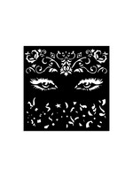 Dik stencil cm 12X12 - Masquerade ogen CME-code: KSTDS12