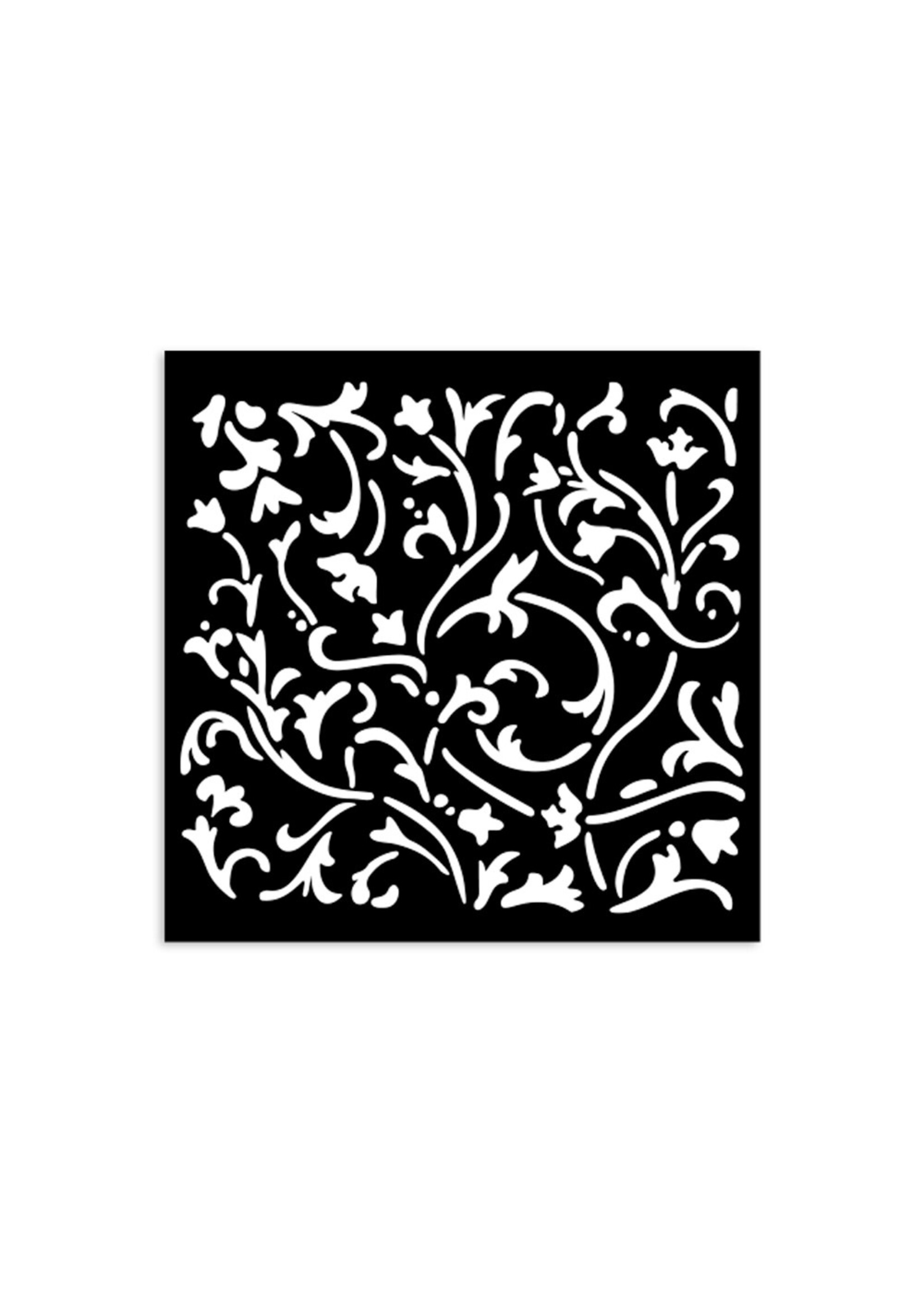 Dik stencil cm 12X12 - Maskerade ornamenten CME-code: KSTDS11