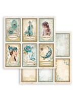 Scrapbooking dubbelzijdig blad - maskerade 6 kaarten CME-code: SBB1045