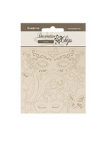 Decoratieve fiches cm 14x14 - Maskerade zon en maan CME-code: SCB251