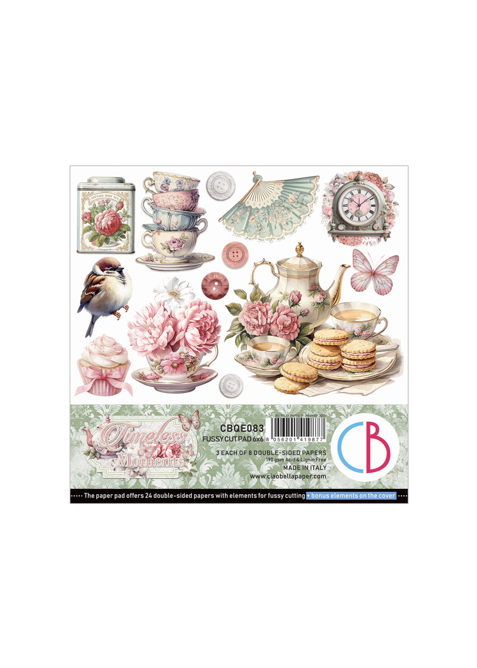 Timeless Moments Kieskeurige Cut Pad 6"x6" 24/PCG