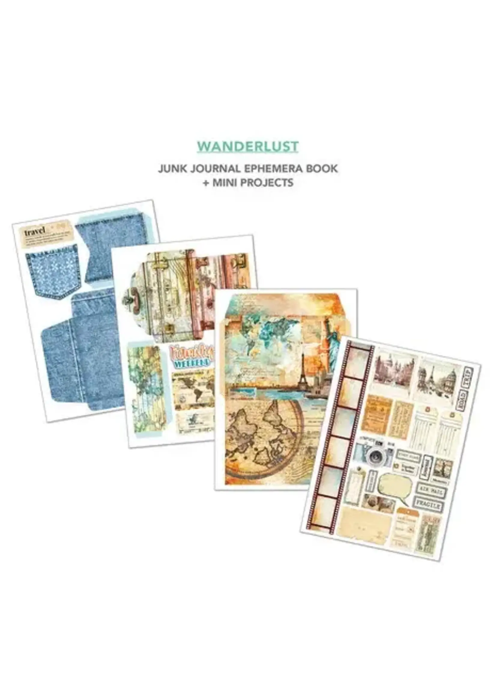 Wanderlust A4 Junk Journal Ephemera Book (32pcs) (CBB006)