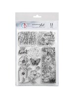 Majestic Dream 6x8 Inch Clear Stamps Flourishing Scarlet (11pcs) (PS8119)