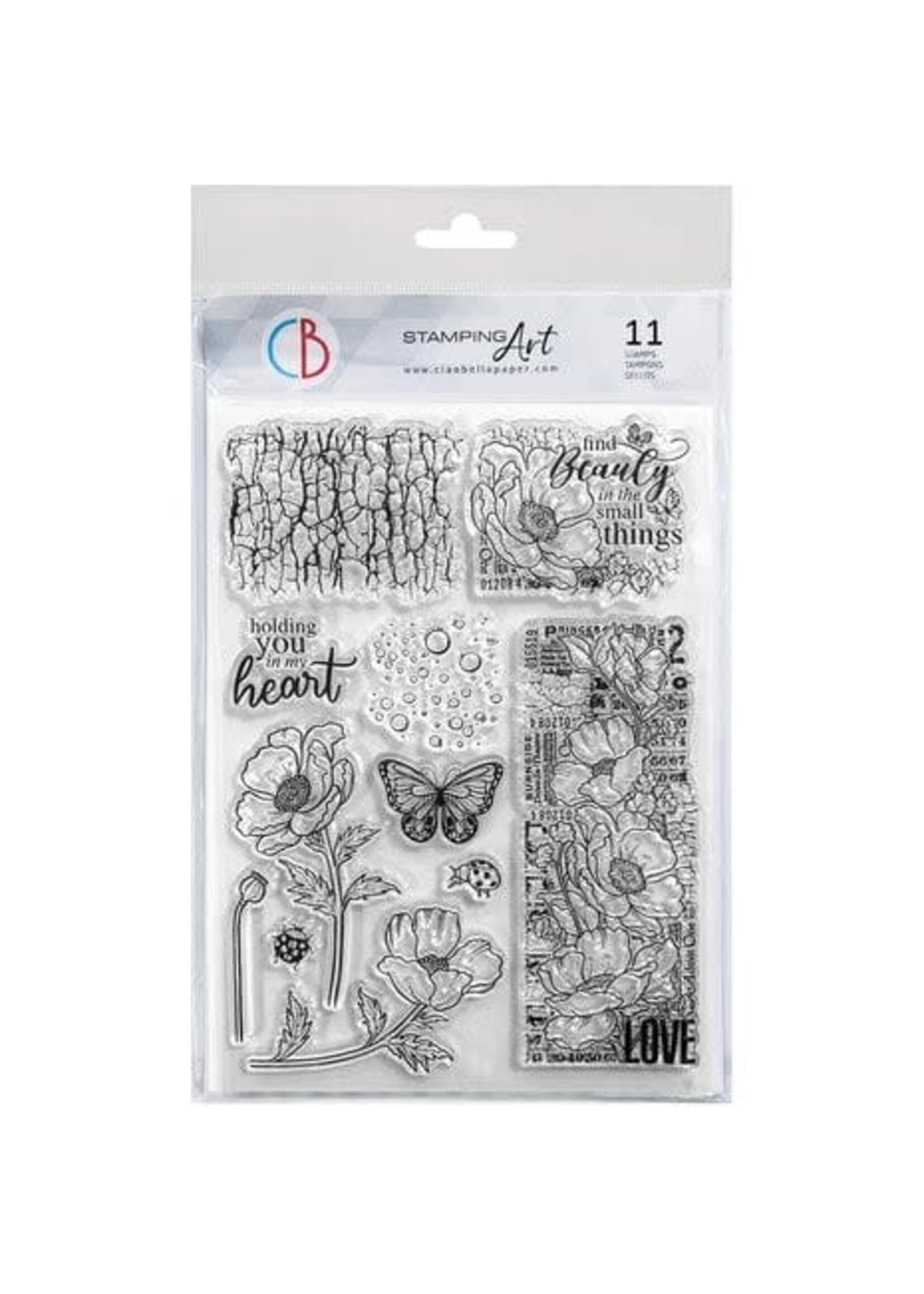 Majestic Dream 6x8 Inch Clear Stamps Flourishing Scarlet (11pcs) (PS8119)