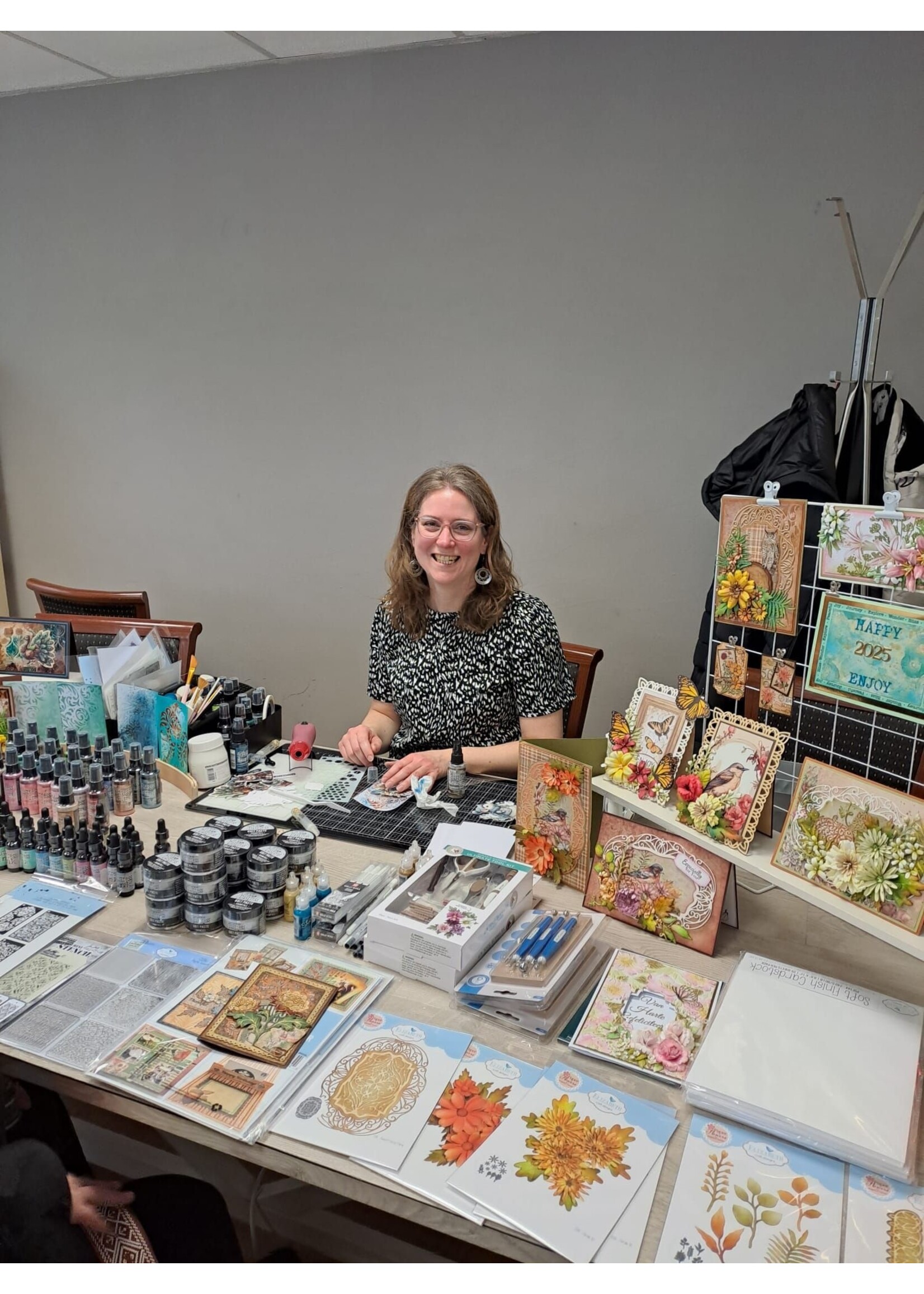 Mixed Media Kaarten maken met Jacqueline zaterdag 3 mei