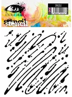 Drizzle 6x6 Inch Stencil (VIS-DRZ-03)