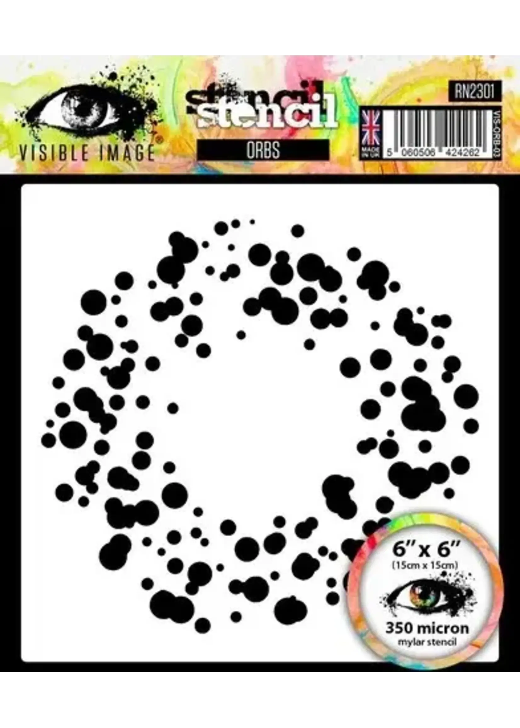 Orbs 6x6 Inch Stencil (VIS-ORB-03)