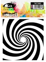 Time Tunnel 6x6 Inch Stencil (VIS-TIM-03)