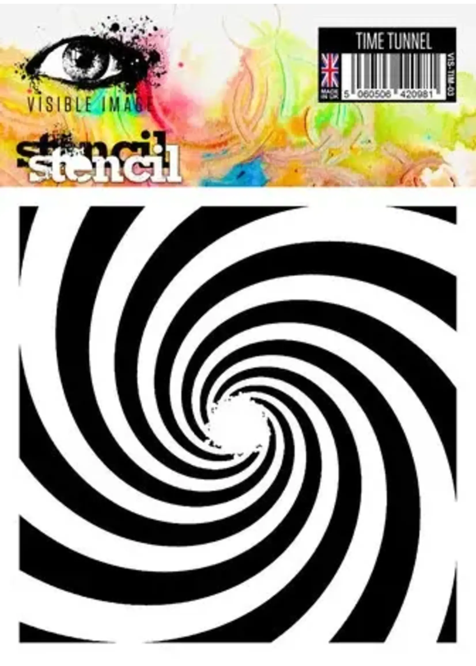 Time Tunnel 6x6 Inch Stencil (VIS-TIM-03)