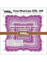Crealies • Crea-Nest-Lies XXL Snijmal Fantasievierkant A Met Kleine Streepjes CrealiesCLNESTXXL155