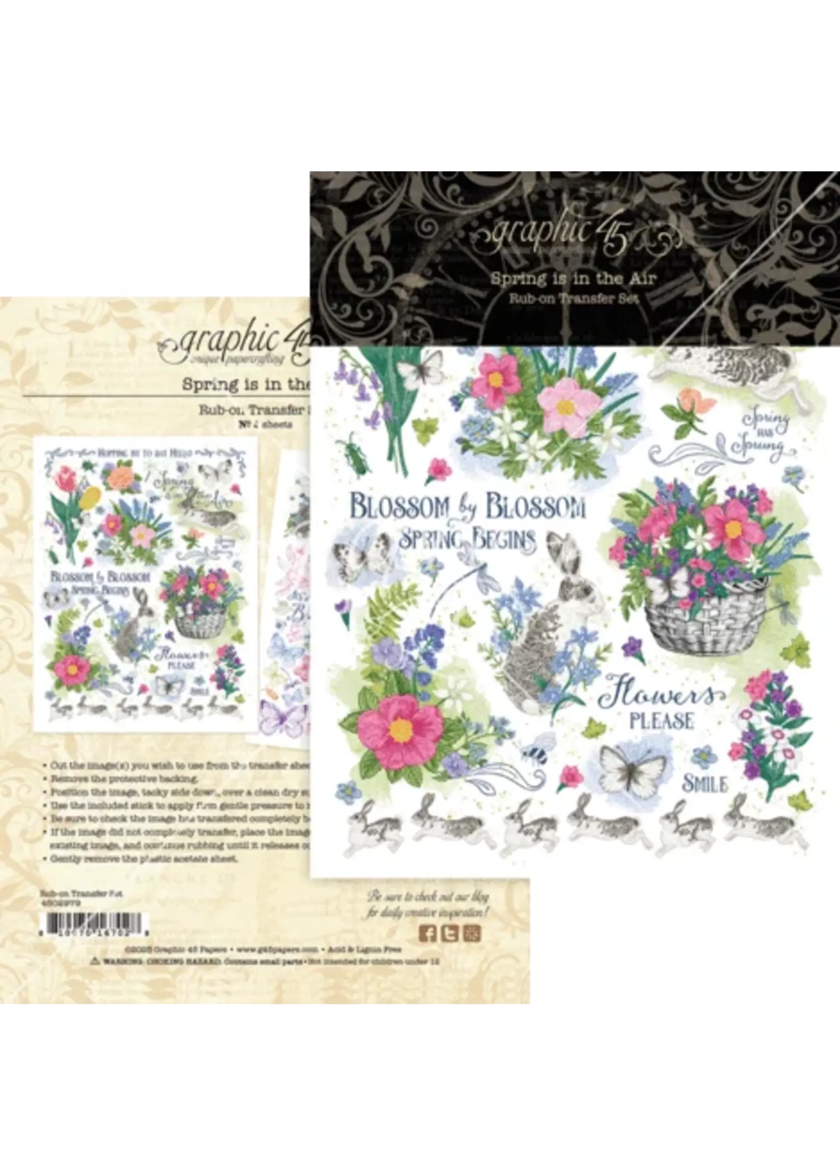 Spring is in the Air Rub-On Transfers (4502979)