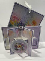 Dubbele sterkaart met pocket Lia