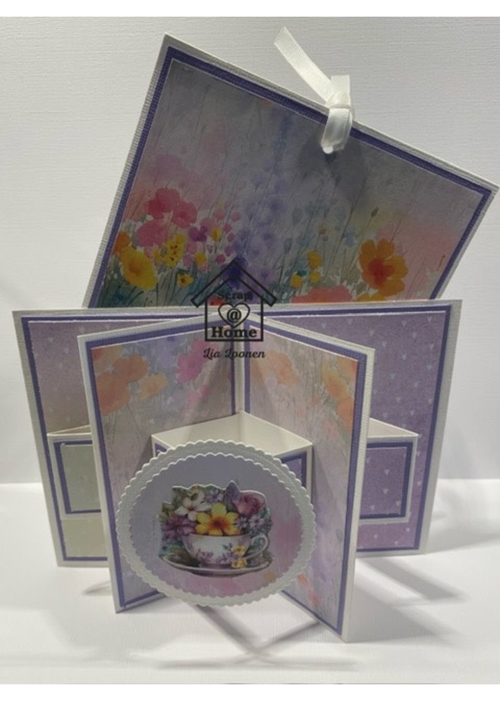 Dubbele sterkaart met pocket Lia