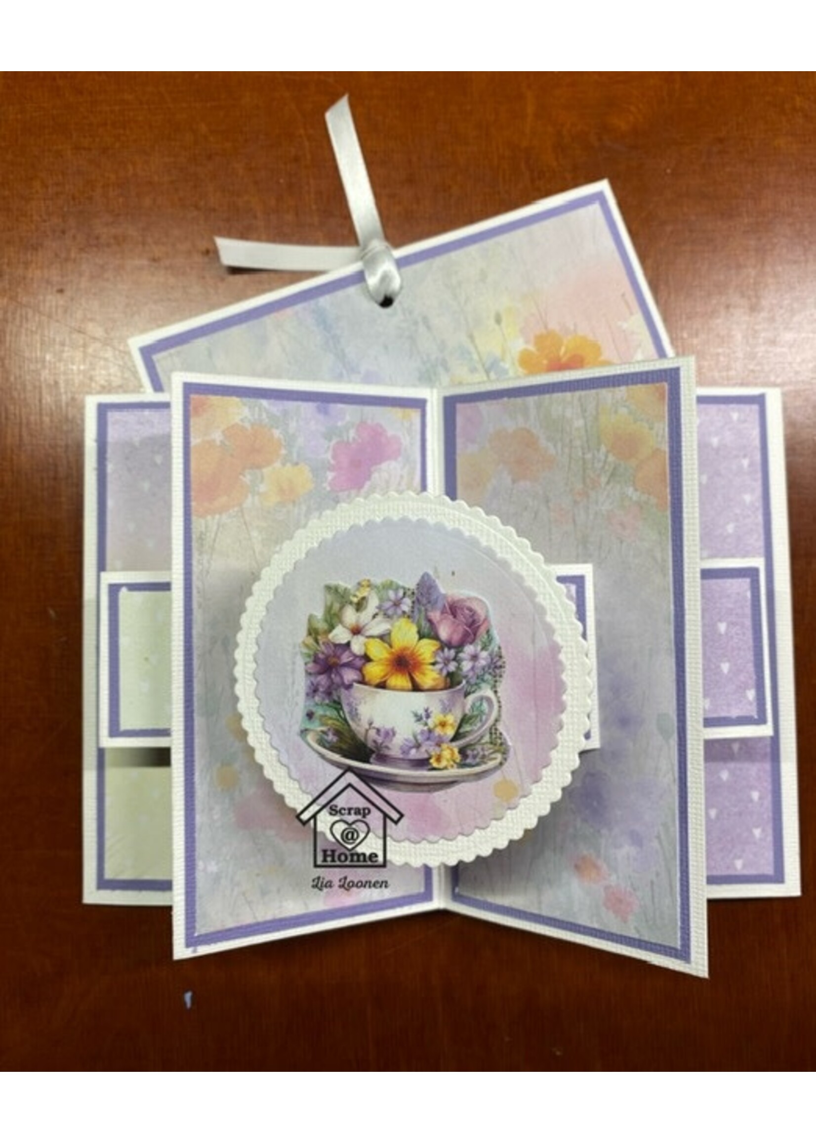 Dubbele sterkaart met pocket Lia