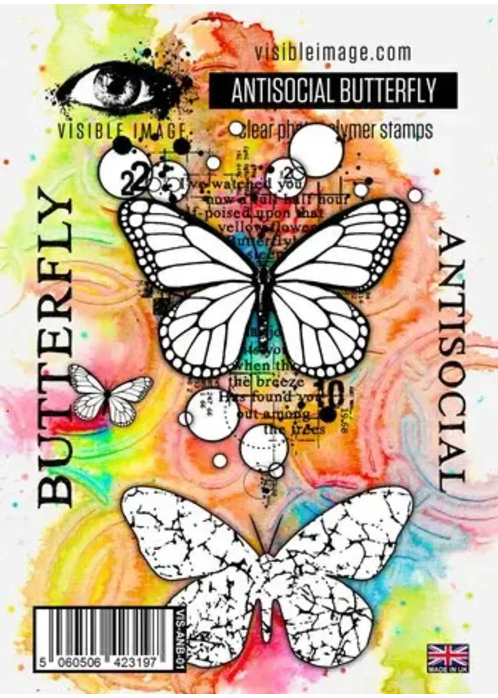 Antisocial Butterfly A6 Stamp Set (VIS-ANB-01)