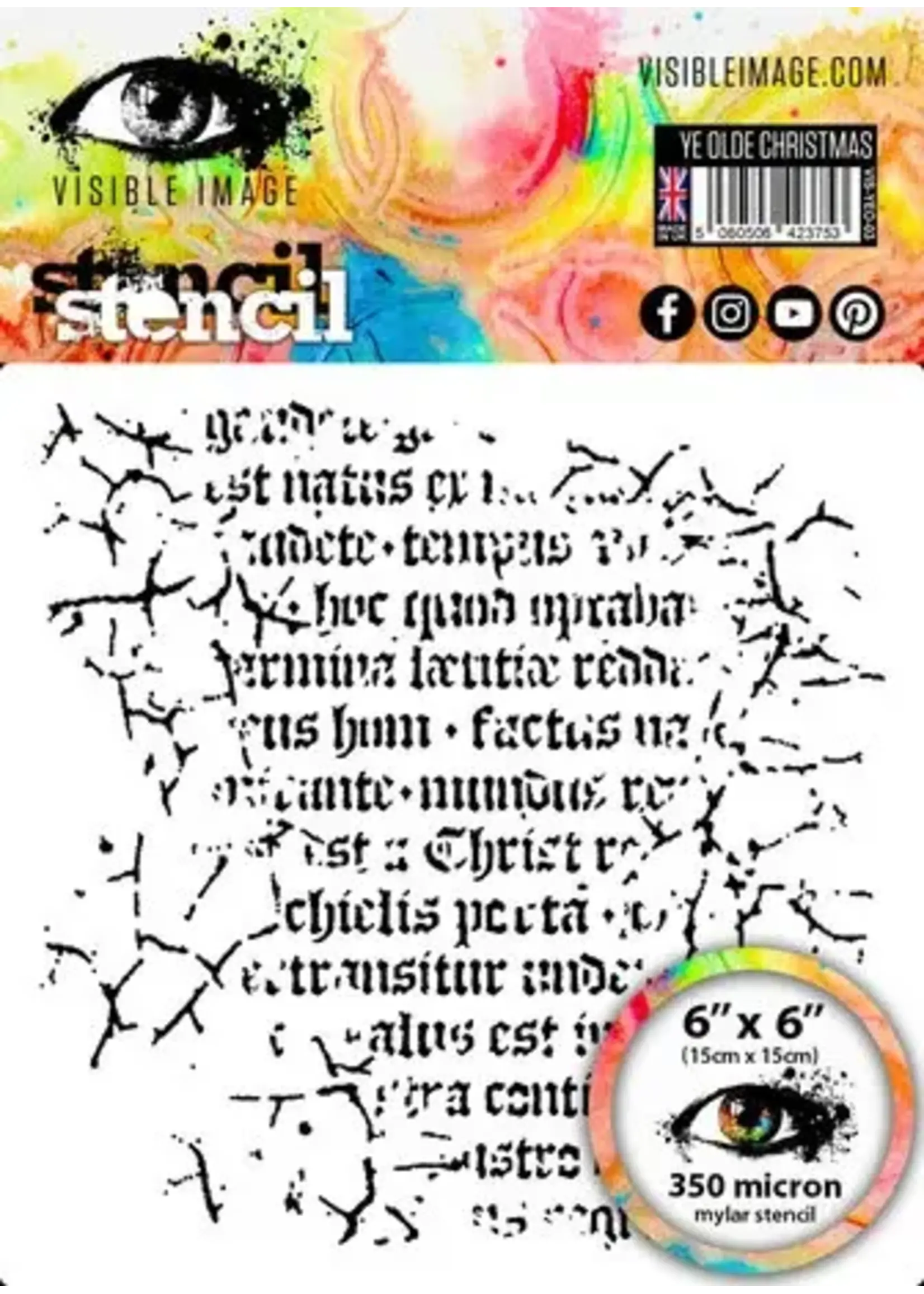 Ye Olde Chtmx 6x6 Inch Stencil (VIS-YEO-03)