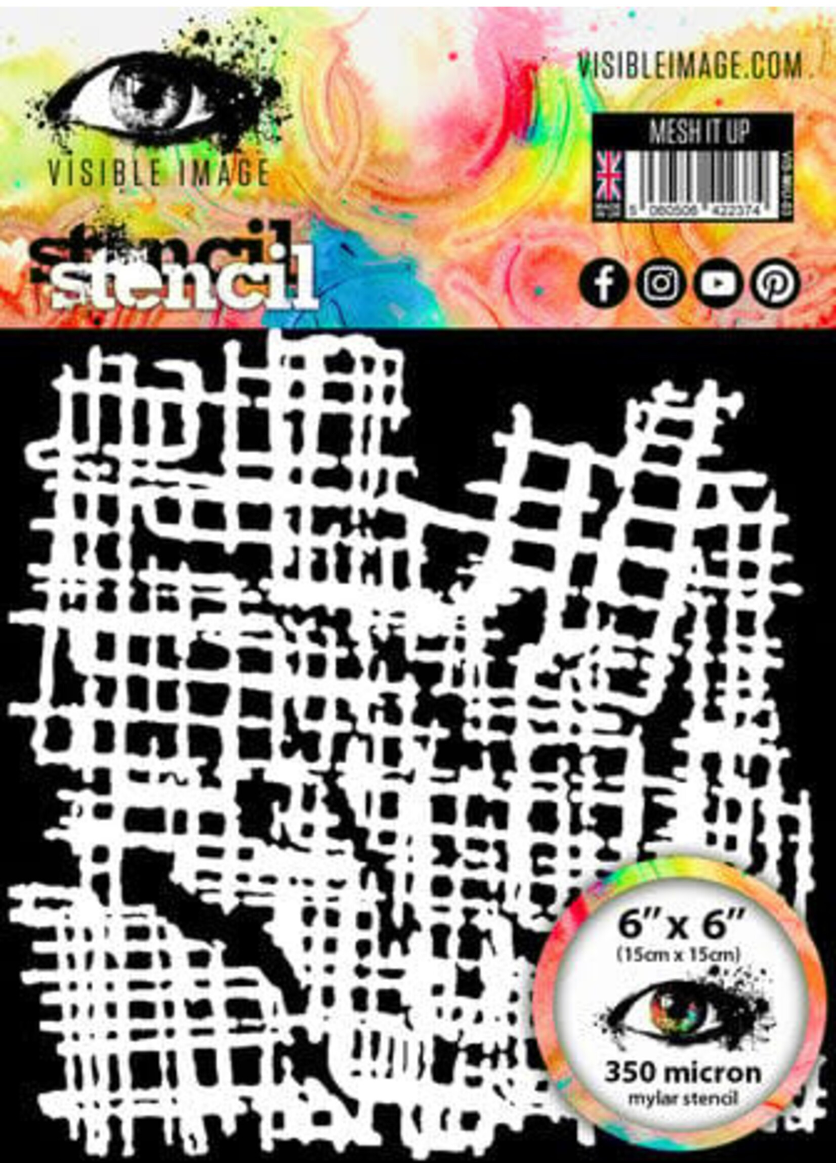 Mesh it Up 6x6 Inch Stencil (VIS-MIU-03)