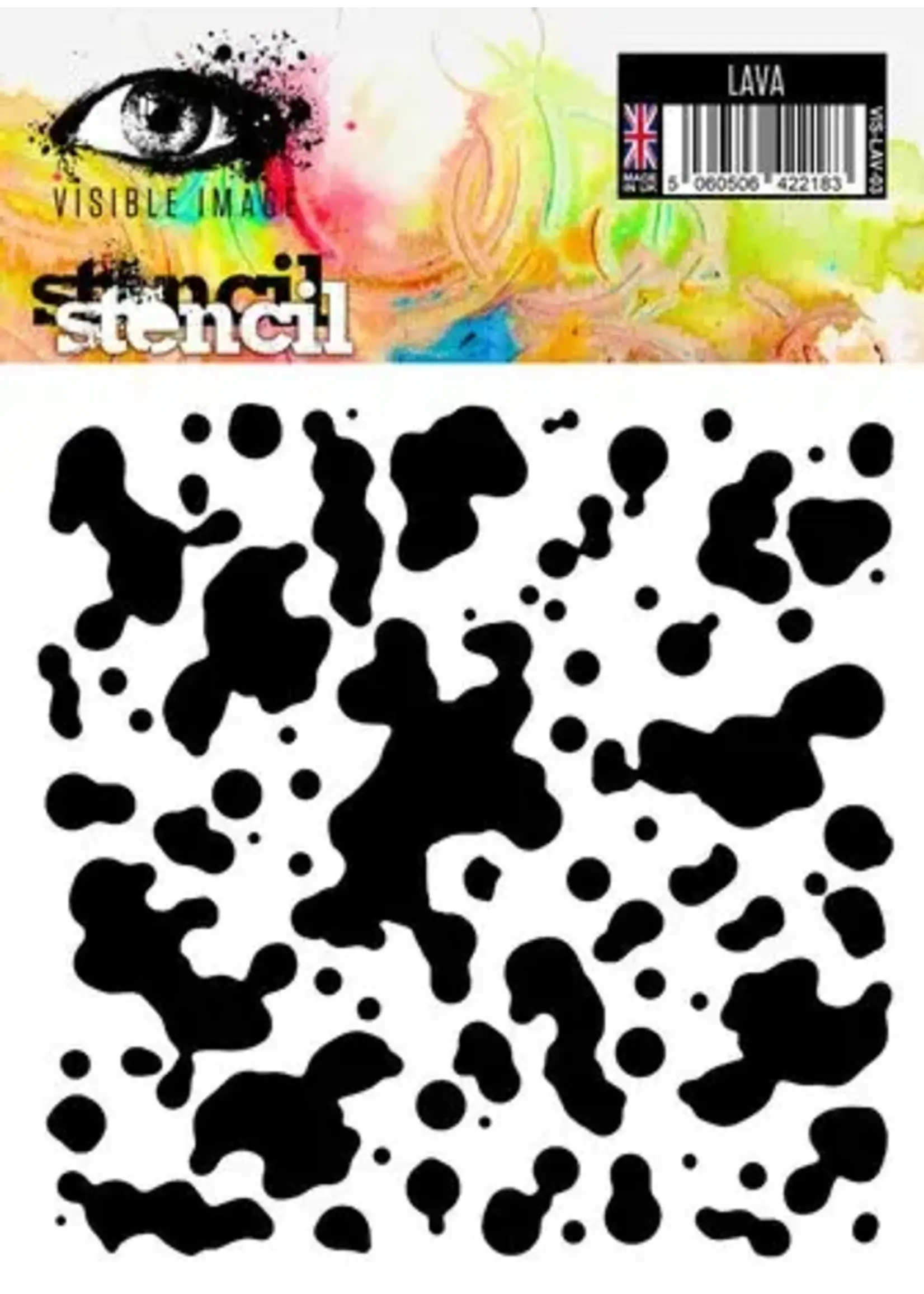 Lava 6x6 Inch Stencil (VIS-LAV-03)