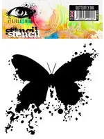 Butterfly Ink 6x6 Inch Stencil (VIS-BFI-03)