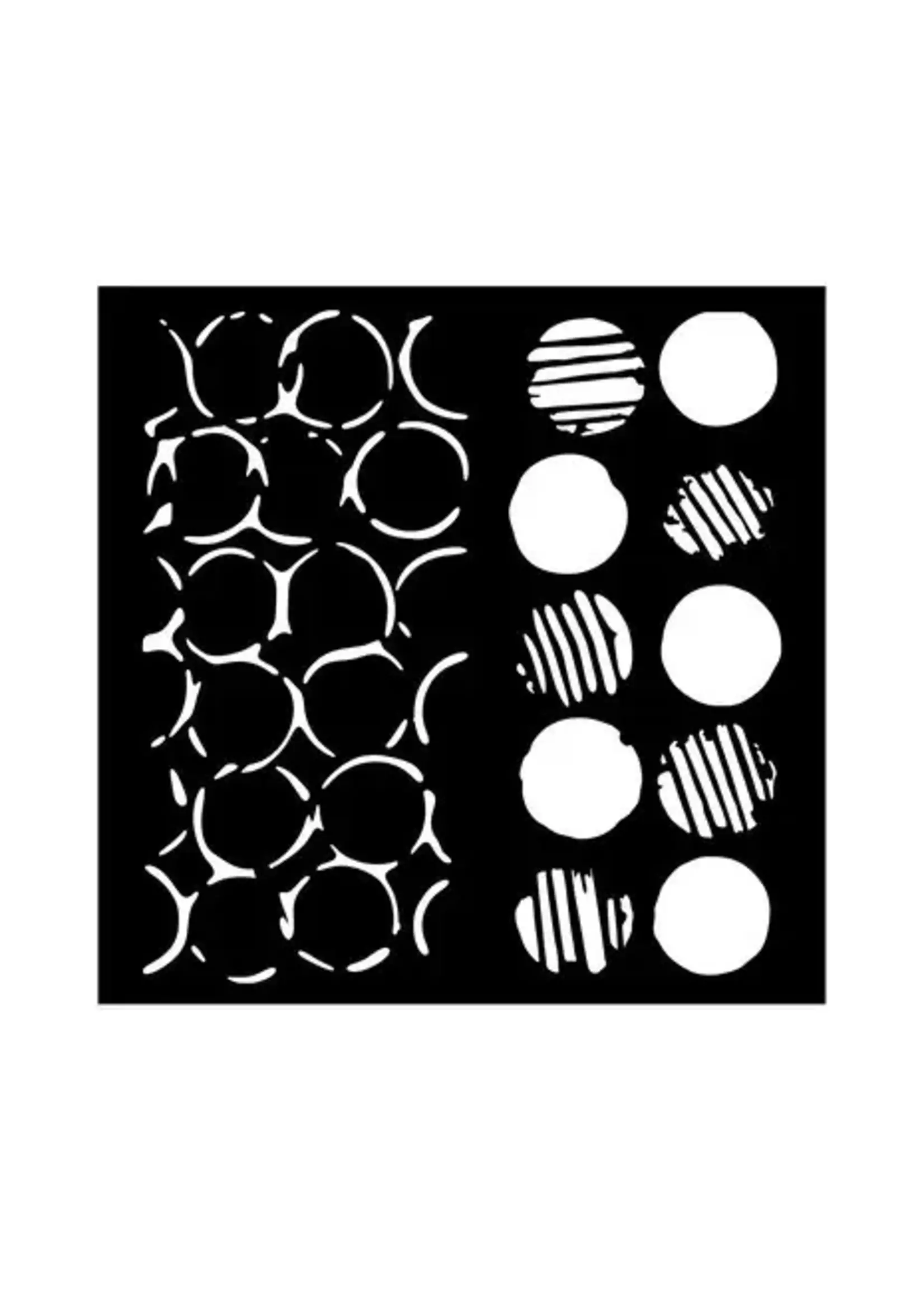 The Nutcracker Thick Stencil 18x18cm Double Texture Dots (KSTDQ109)