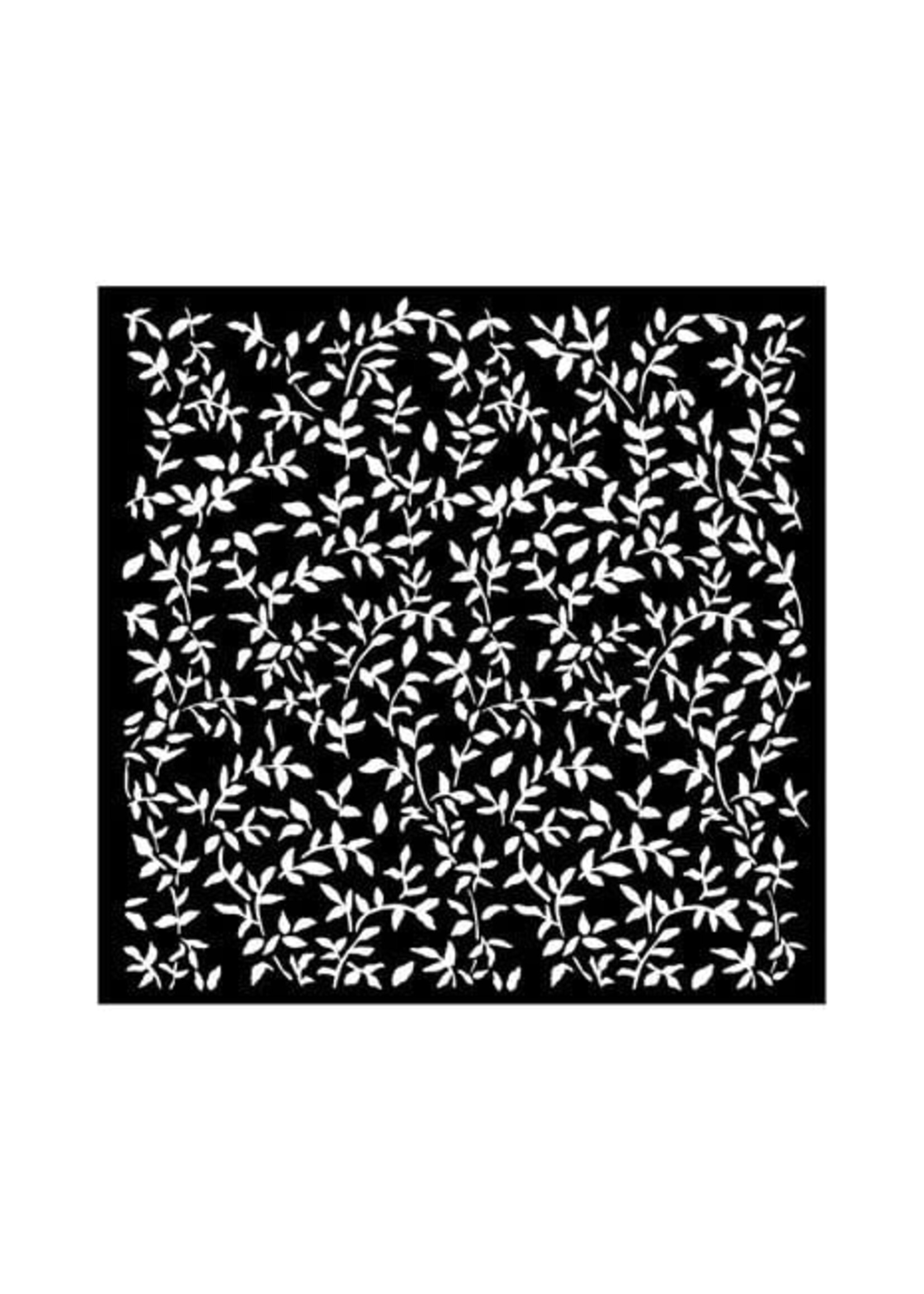 Garden Thick Stencil 18x18cm Leaves Pattern (KSTDQ103)