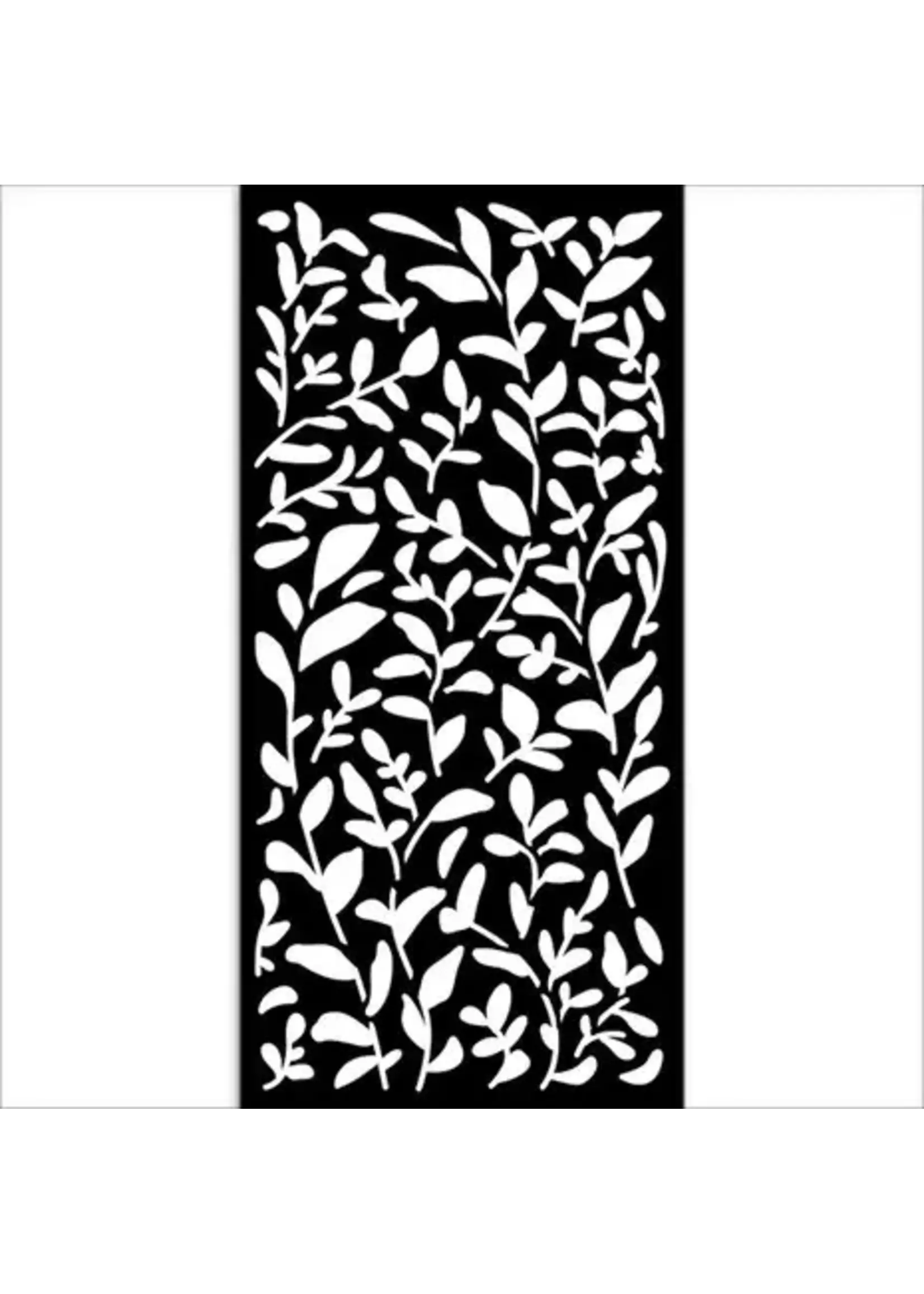 Create Happiness Secret Diary Thick Stencil 12x25cm Leaves Pattern (KSTDL92)