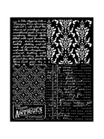 Brocante Antiques Thick Stencil 20x25cm Mixed Patterns (KSTD160)